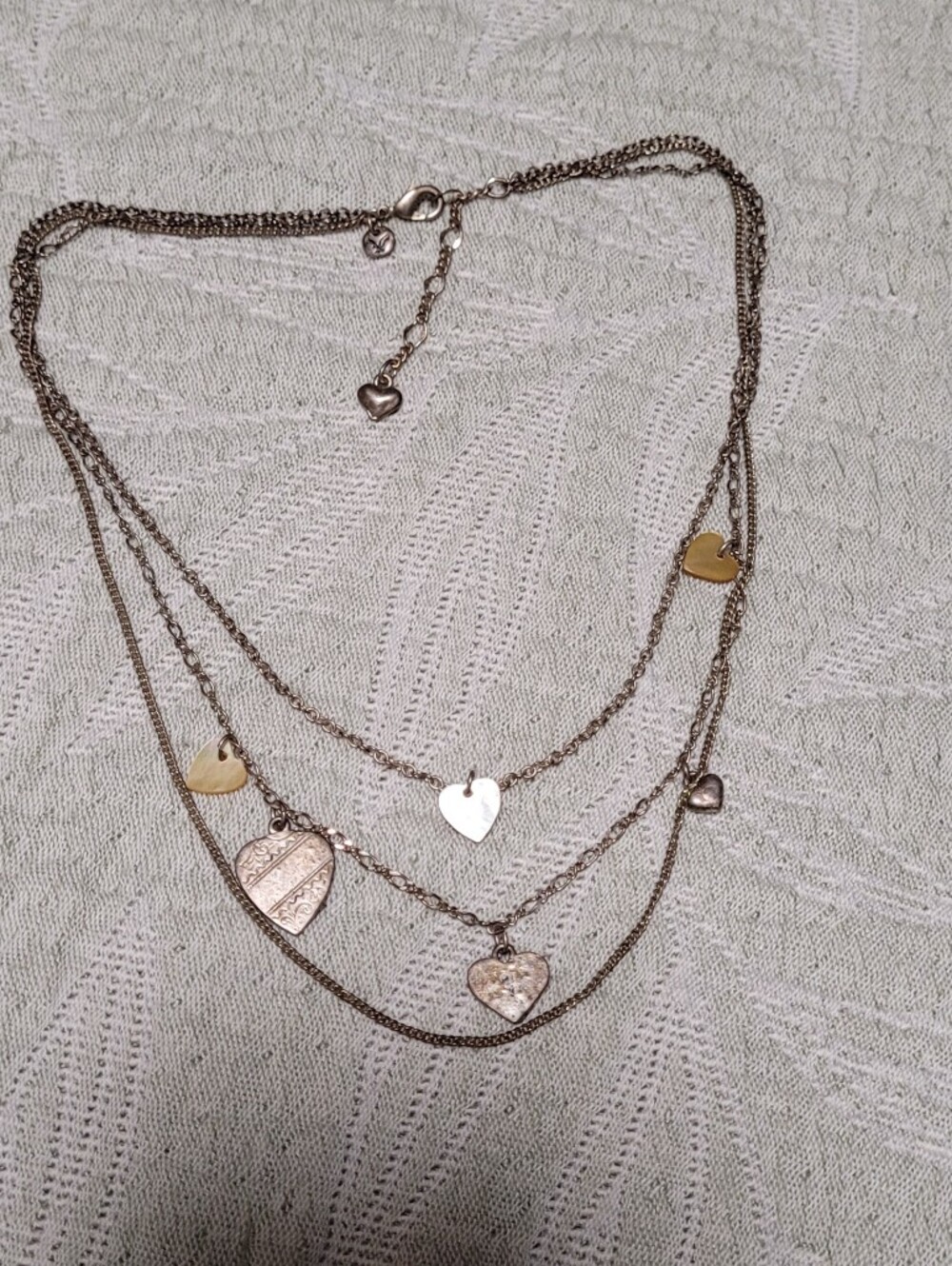 💛2 for $20💛 Bundle and save Layered Heart Charm Necklace